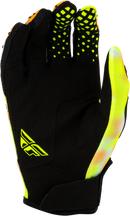 Fly Racing Kinetic Blur Gloves (White/Hi-Vis/Orange, X-Large)