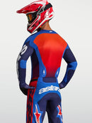 Alpinestars Racer Hunt Jersey (Strong Blue Deep Blue Fire Red, Small)