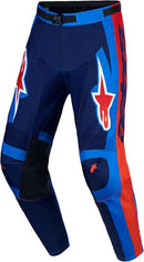 Alpinestars Racer Hunt Motocross Pants (Strong Blue Deep Blue Fire Red, 30)