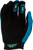 Fly Racing Girls' Lite Flake Gloves (Aqua/Teal/Black, Youth Large)