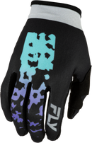 Fly Racing Youth Lite Flake Gloves (Black/Grey/Multi, YL)
