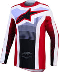 Alpinestars Techstar Maven Jersey (Fire Red White Lavender Black, Small)