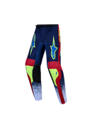 Alpinestars Youth Fluid Drag Motocross Pants (Blue Navy Fire Red White, 24)