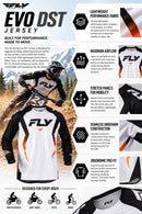 Fly Racing Evolution DST Bolt Jersey (Black/Blue/Multi, X-Large)
