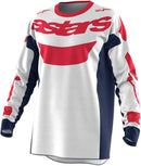 Alpinestars Racer Riway Motocross Jersey (White Blue Red, Medium)