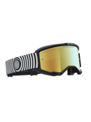 Alpinestars Vision 5 Hone Goggles - Black/White - Mirror Gold Lens