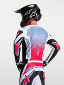 Alpinestars Fluid Drag Jersey (Blk White Light Blue Red Fluo, X-Large)