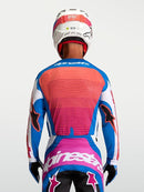 Alpinestars Techstar Maven Jersey (White Hot Coral Blithe Blue, Small)