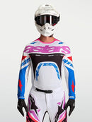 Alpinestars Supertech Dyna Jersey (White Blithe Blue Black Purple, Small)