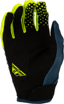 Fly Racing Kinetic Fade Gloves (Navy/Hi-Vis/White, Medium)