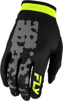 Fly Racing Lite Flake Gloves (Grey/Hi-Vis/Black, 3X-Large)