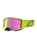 Alpinestars Supertech Vesta Goggles - Yellow Fluo/Black - Mirror Red Lens