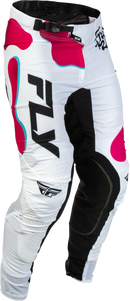 Fly Racing Lite Vibe MX Pants (White/Pink/Blue US 32)