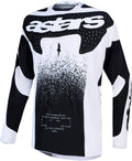 Alpinestars Techstar Swan Motocross Jersey (White Black, Small)