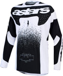 Alpinestars Techstar Swan Motocross Jersey (White Black, Small)