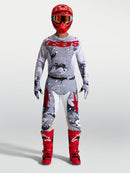 Alpinestars Racer Air Lone Jersey (Gray Camo White Fire Red, Small)