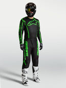 Alpinestars Fluid Apex V2 Motocross Pants (Black Green Fluo, 38)