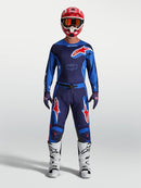 Alpinestars Racer Hunt Jersey (Strong Blue Deep Blue Fire Red, Small)