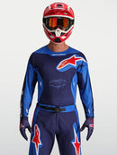 Alpinestars Racer Hunt Jersey (Strong Blue Deep Blue Fire Red, Small)