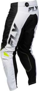 Fly Racing Kinetic Fade MX Pants (White/Black/Hi-Vis US 32)