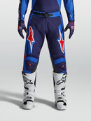Alpinestars Racer Hunt Motocross Pants (Strong Blue Deep Blue Fire Red, 36)