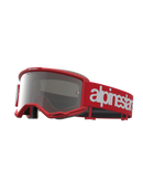 vAlpinestars Vision 5 Hone Goggles - Red/White - Mirror Silver Lens
