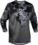 Fly Racing Men's Kinetic Blur Jersey  (Black/Grey, Medium)