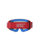 Alpinestars Vision Youth Vesta Goggles - Red Fluo/Chrome - Mirror Silver Lens