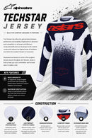 Alpinestars Stella Techstar Swan Jersey (Crimson Dark Gray Rouge Red, XS)