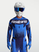 Alpinestars Techstar Swan Motocross Jersey (UCLA Blue Deep Blue, Small)