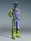 Alpinestars Racer Portl Motocross Pants (Purple Yellow Fluo, 36)