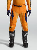 Alpinestars Racer Amber Motocross Pants (Orange Gold Deep Blue, 36)