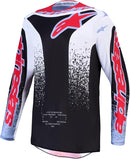 Alpinestars Fluid Drag Jersey (Blk White Light Blue Red Fluo, X-Large)