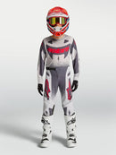 Alpinestars Youth Supertech Swan Jersey (Light Lilac Dark Gray Red Fluo, M)