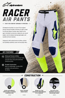 Alpinestars Racer Air Hunt Pants (Light Violet Deep Purp Pink Fl, 40)