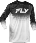 Fly Racing Rayce Sonar Bicycle Jersey (White/Black, Large)