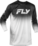 Fly Racing Rayce Sonar Bicycle Jersey (White/Black, Large)