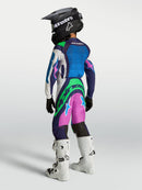 Alpinestars Youth Supertech Maven Pants (White Blithe Blue Green Fluo, 26)