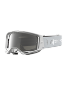 Alpinestars Vision 8 Amber Goggles - White/Silver - Mirror Silver Lens