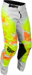 Fly Racing Kinetic Blur MX Pants (White/Hi-Vis/Orange US 32)
