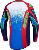 Alpinestars Fluid Drag Jersey (Blue Navy Fire Red White, XX-Large)