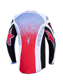 Alpinestars Fluid Drag Jersey (Blk White Light Blue Red Fluo, Small)