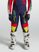 Alpinestars Youth Fluid Drag Motocross Pants (Blue Navy Fire Red White, 28)