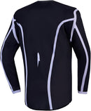 Alpinestars Youth Fluid Apex V2 Motocross Jersey (Black Silver, X-Large)
