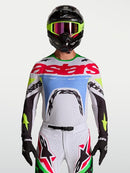 Alpinestars Supertech Dyna Jersey (Light Lilac Green Fluo Black, Small)