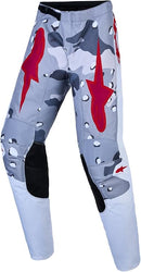 Alpinestars Youth Fluid Lone Motocross Pants (Gray Camo White Fire Red, 28)