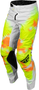 Fly Racing Kinetic Blur MX Pants (White/Hi-Vis/Orange US 36)