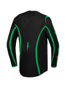 Alpinestars Fluid Apex V2 Motocross Jersey (Black Green Fluo, X-Large)