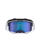 Alpinestars Vision 8 Amber Goggles - Navy/White - Mirror Blue Lens