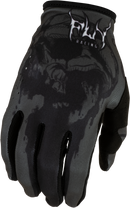 Fly Racing Lite Dark Series Gloves (Grey/Black, Large)